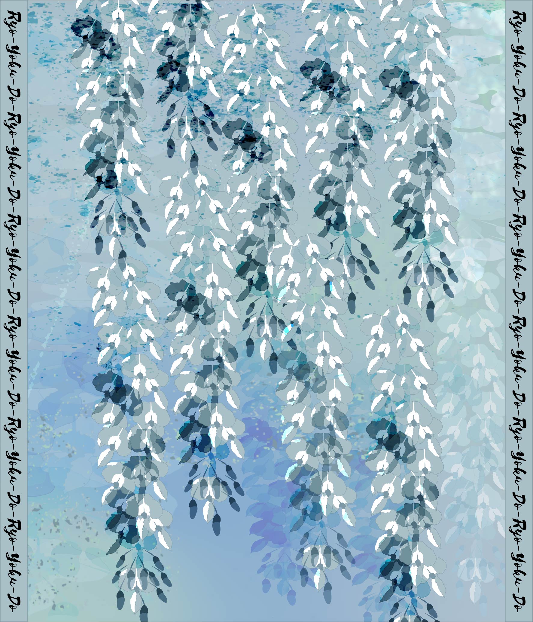 wisteria flower col 3 sculpture Ryo Yoku Do